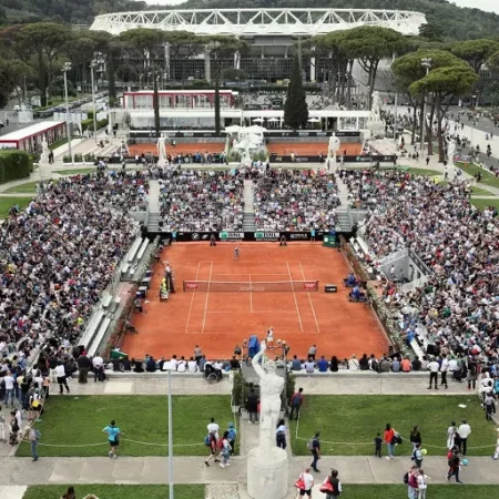 Новый тройной стадион представлен на Italian Open в Риме