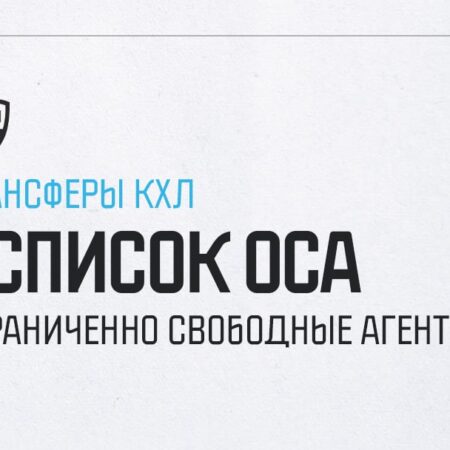 Список ограниченно свободных агентов КХЛ