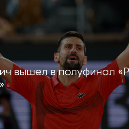 Новак Джокович вышел в полуфинал Ролан Гаррос; Зверев пожаловался на проглоченных насекомых
