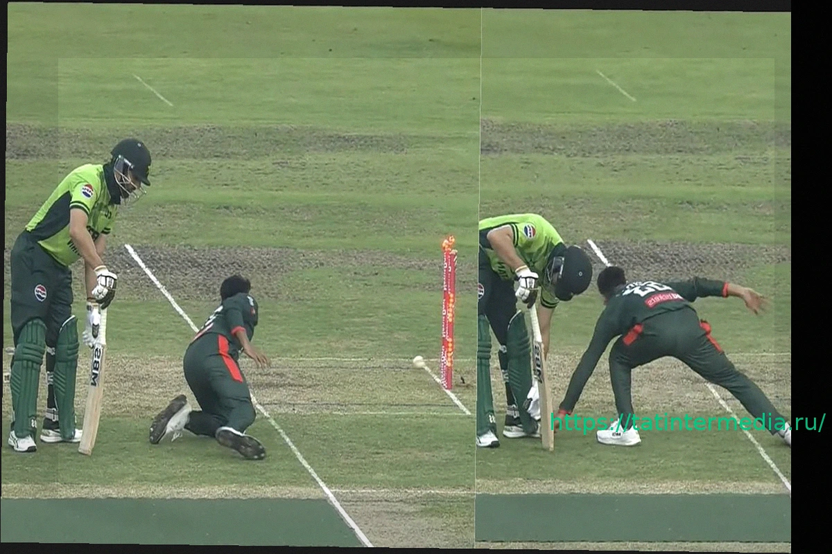 Preview Скандал в крикете: Мехиди Хасан Мираз выбил Салмана Али Агу в противоречивом ран-ауте