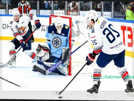 Победа «Металлурга» над «Сибирью» в третьем матче плей-офф КХЛ