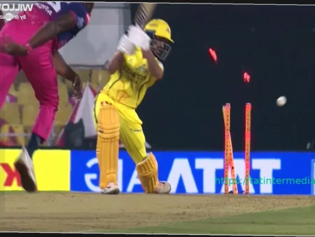 Джофра Арчер выбивает Рутураджа Гайквада: катастрофическое начало для CSK в IPL 2026