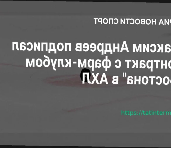 Российский нападающий Максим Андреев подписал пробный контракт с фарм-клубом «Бостона»