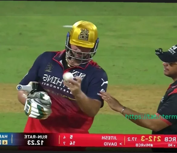 Тим Дэвид выразил сомнение в форме мяча и получил предупреждение в матче MI против RCB