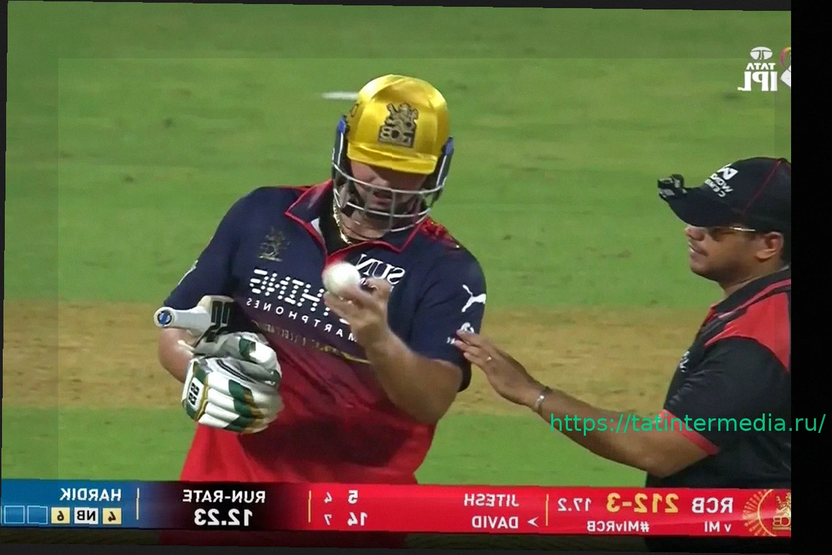 Preview Тим Дэвид выразил сомнение в форме мяча и получил предупреждение в матче MI против RCB