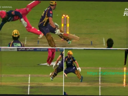 Сногсшибательный стампинг Дхрува Джурела в стиле MS Dhoni, отправивший Кэмерона Грина в аут в матче KKR против RR