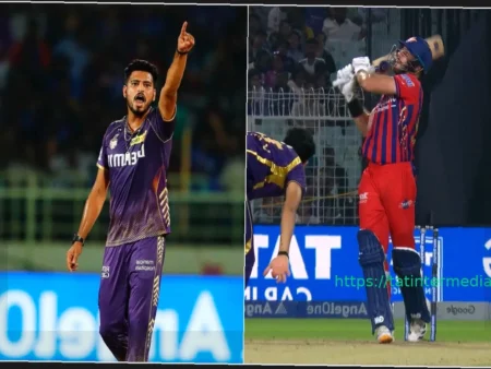 Вайбхав Арора эмоционально провожает Эйдена Маркрама в матче KKR против LSG