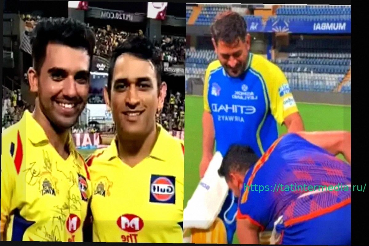 Preview Дипак Чахар почтительно поприветствовал МС Дони перед матчем MI против CSK в IPL 2026