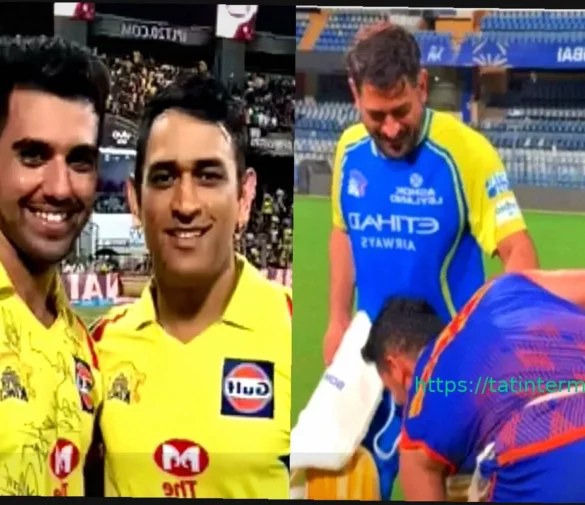 Дипак Чахар почтительно поприветствовал МС Дони перед матчем MI против CSK в IPL 2026