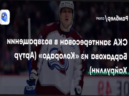 СКА заинтересован в возвращении нападающего Бардакова из «Колорадо»